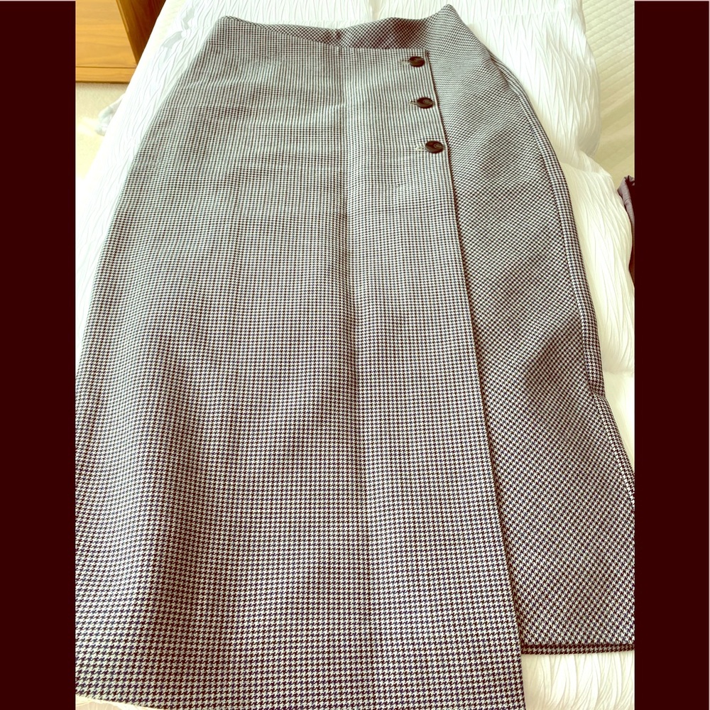 Wilfred houndstooth skirt